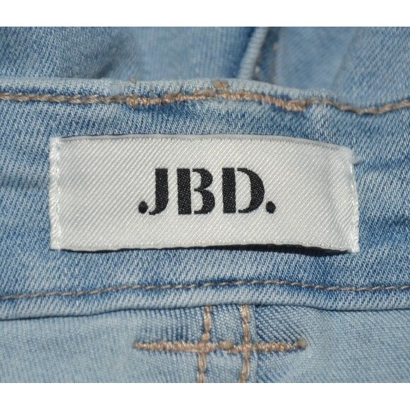 JBD Just Black Denim Ladies 30 Patch Pocket Light Wash Wide Leg Jeans High Rise - Picture 8 of 11